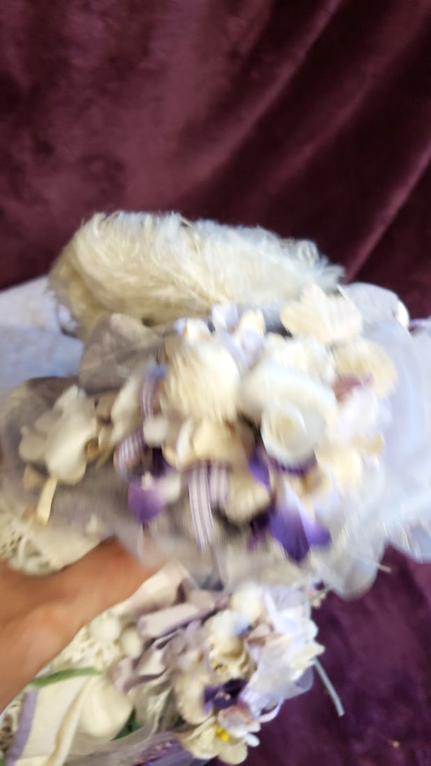 Bunnies By The Bay Heritage Collection Lallie Lilic Plush Bunny Doll Lavender Lace Dress - 7