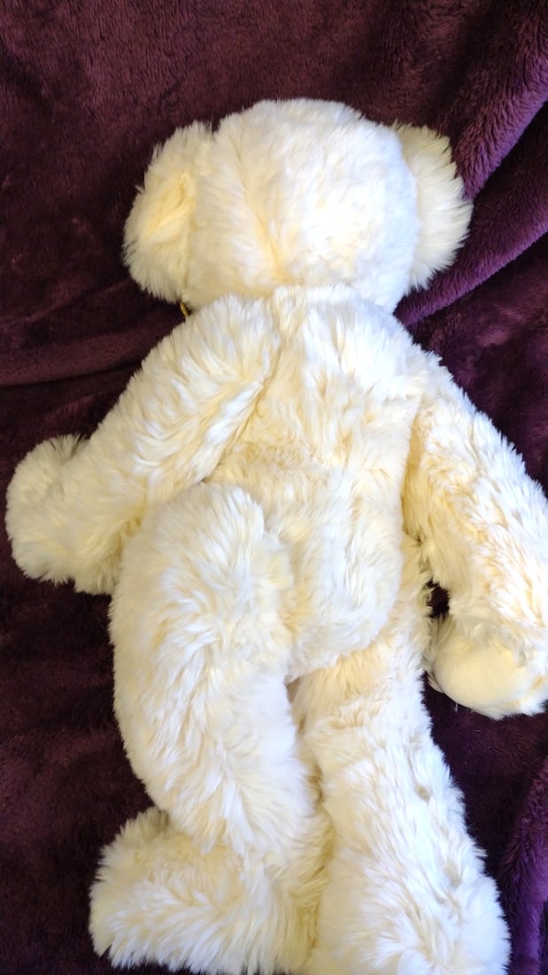 Geneva Wood Artist Plush Teddy Bear With Bow - 4