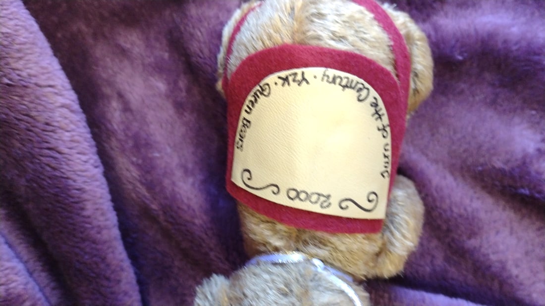 Queen Bears 2000 Turn Of The Century Y2k Brown Plush Bear With Red Harness 2 - 2
