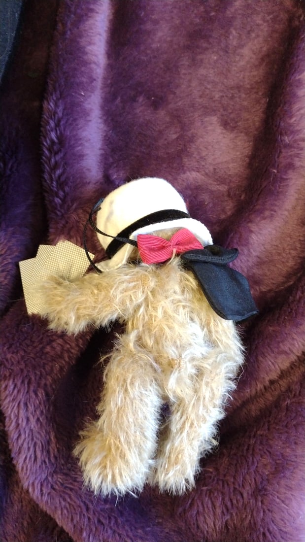 Pair Of Artist Bear Magicians With Top Hat And Wand Unsigned - 4