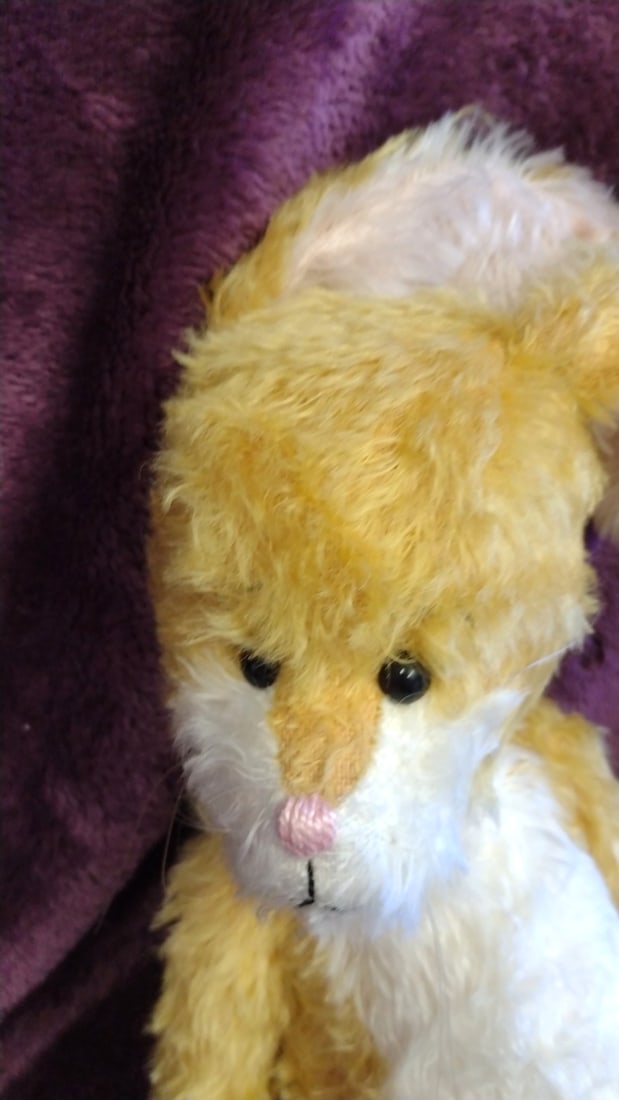 Pasha Bears Yellow White Plush Bunny Rabbit With Floppy Ears Sharon Lederer - 2