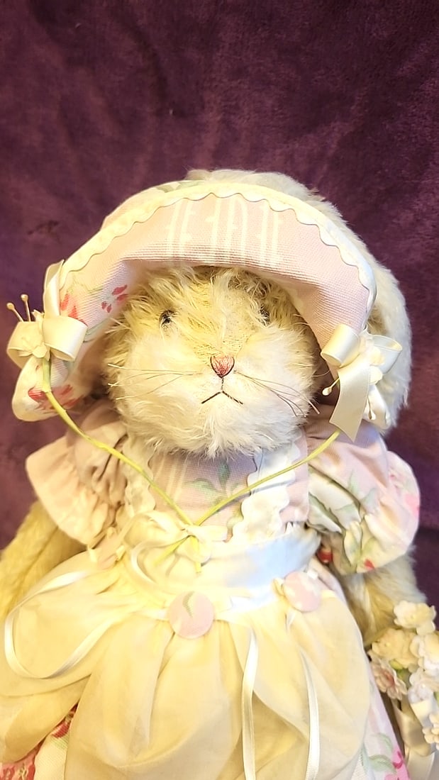 Bunnies By The Bay Fall Winter 1999 Limited Edition Rose Trellis Plush Bunny Rabbit Doll In Pink ... - 2