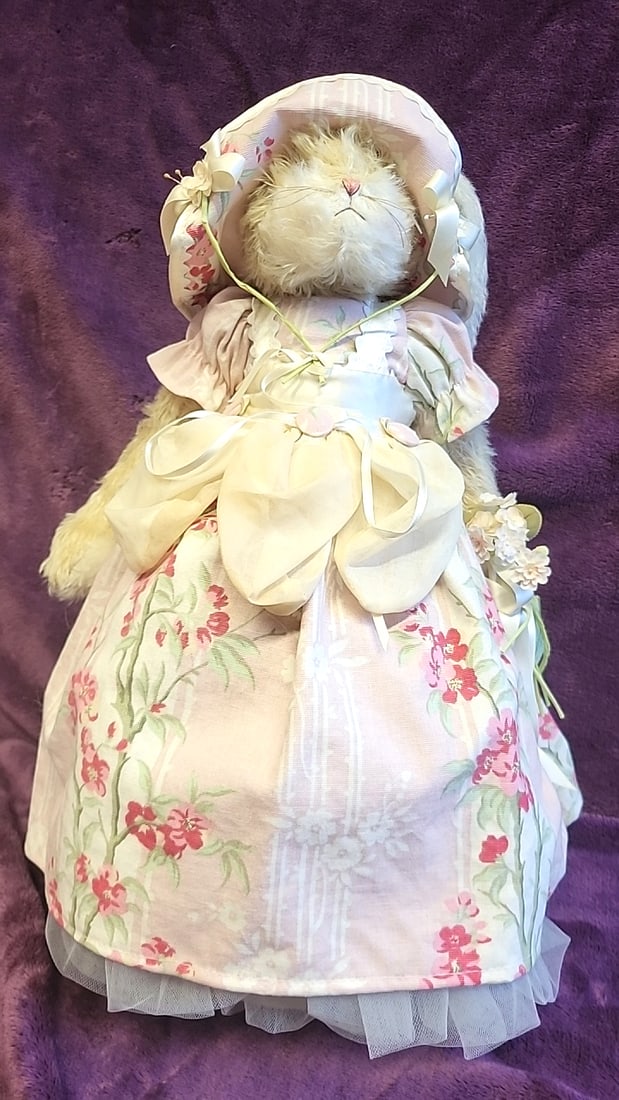 Bunnies By The Bay Fall Winter 1999 Limited Edition Rose Trellis Plush Bunny Rabbit Doll In Pink ... - 3