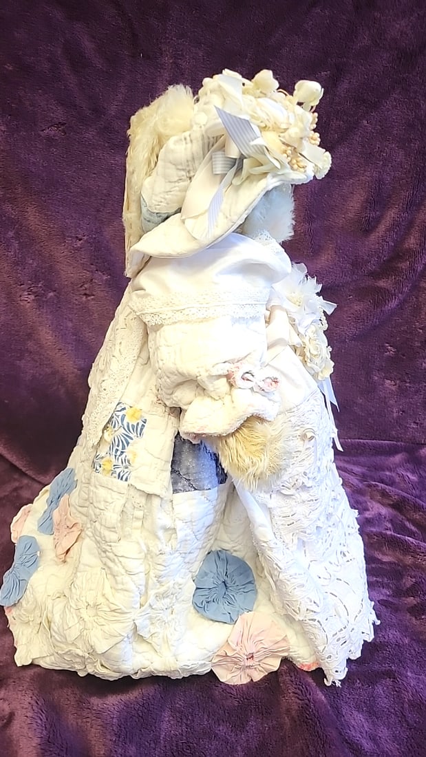 Bunnies By The Bay Limited Edition Amabel Delight Made In The Usa Plush Bunny Doll In White Lace ... - 2