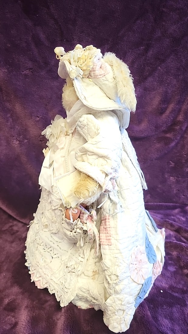 Bunnies By The Bay Limited Edition Amabel Delight Made In The Usa Plush Bunny Doll In White Lace ... - 4