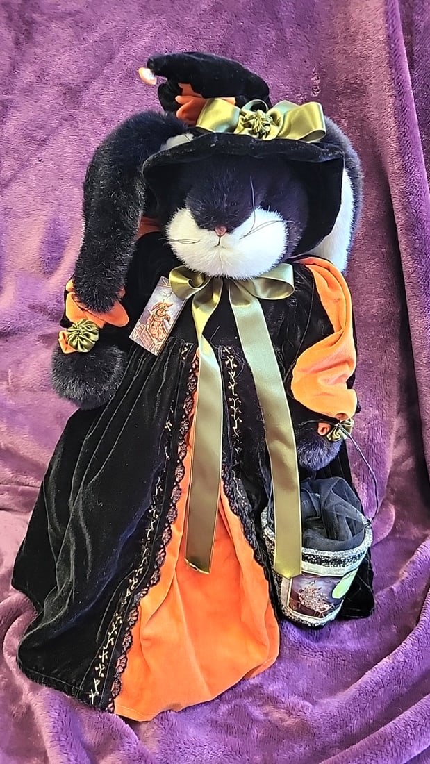 Bunnies By The Bay And Friends Halloween Witch Bunny Plush Doll With Box - 3