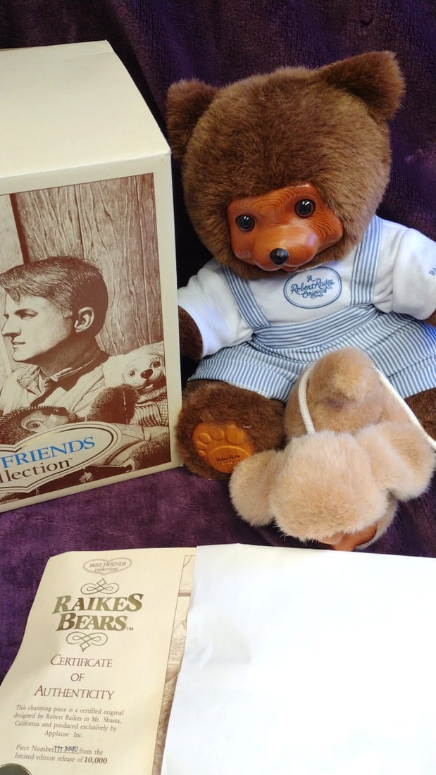 Raikes Bears Best Friends Collection #38516 Brian And Sport Bear & Dog Plush Set: 12x12x8 5 we have gained a lot of experience shipping dolls from our previous auction. We offer in-house shipping. The shipping price shown in the listing is the liveshipping service by