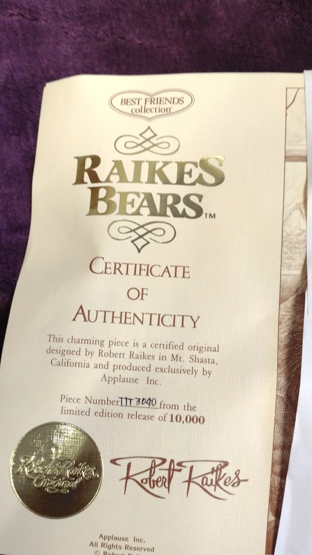 Raikes Bears Best Friends Collection #38516 Brian And Sport Bear & Dog Plush Set - 3