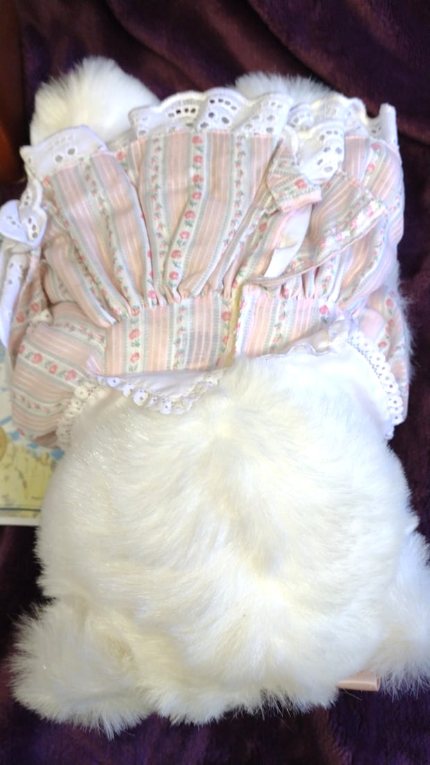 Robert Raikes Bears Sally #17007 Sweet Sunday Collection 1988 White Plush Bear With Coa & Box - 6
