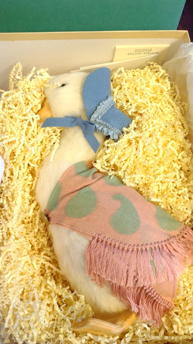 R. John Wright Dolls Beatrix Potter Jemima Puddle-duck Doll 0704/1500 With Box & Coa - 2
