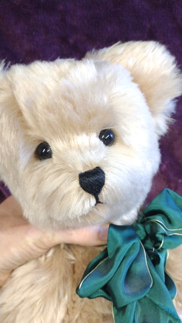 Nancy Rygg Artist Bear With Green Bow - 2