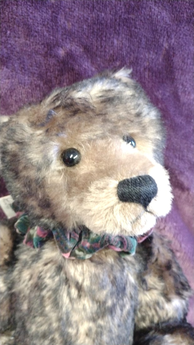 Miriann Bear Marlo Mohair Jointed Teddy Bear With Mini Bear 1992 Lexington - 2