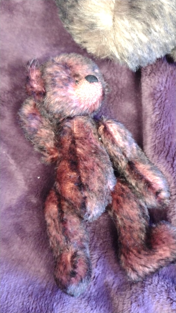 Miriann Bear Marlo Mohair Jointed Teddy Bear With Mini Bear 1992 Lexington - 3