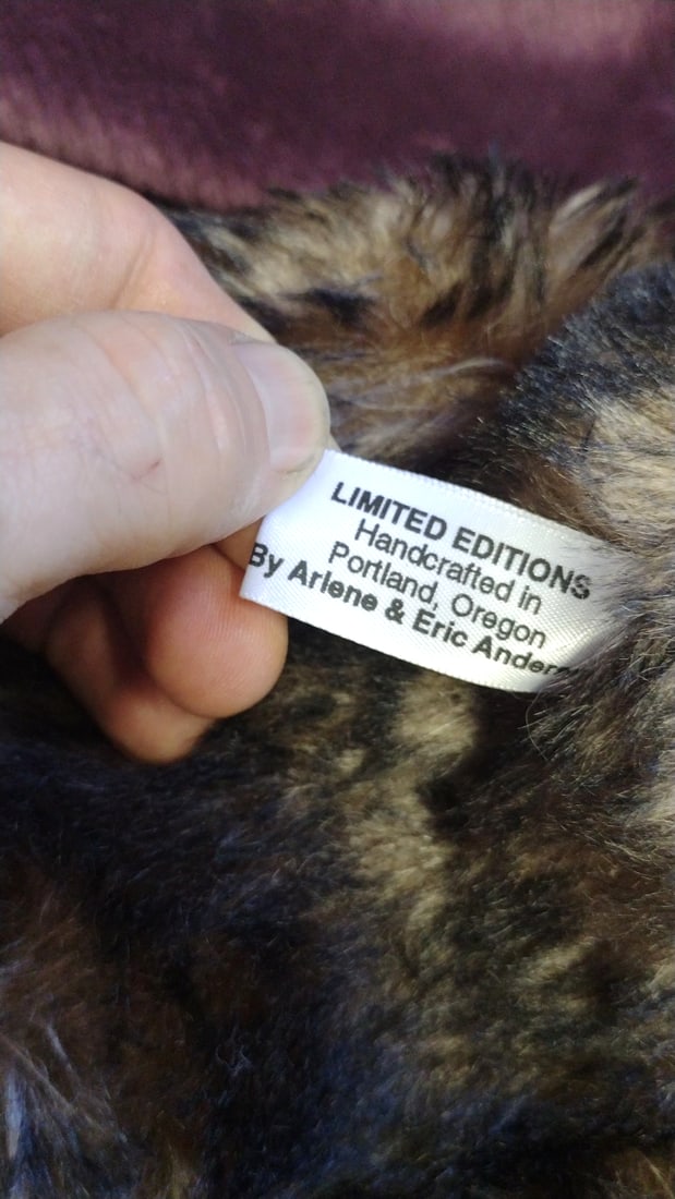 Miriann Bear Marlo Mohair Jointed Teddy Bear With Mini Bear 1992 Lexington - 6