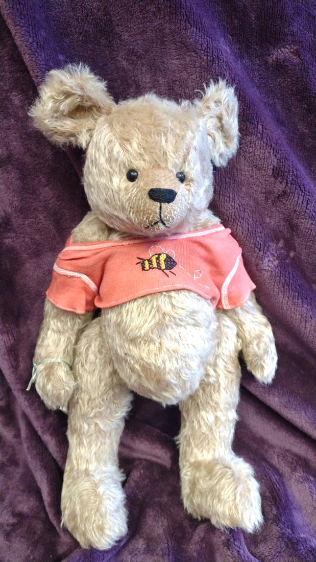 Pasha Bears Tan Teddy Bear Plush With Coral Bee Shirt Sharon Lederer: 9 x 16 x 6 1. 0 lb we have gained a lot of experience shipping dolls from our previous auction. We offer in-house shipping. The shipping price shown in the listing is the liveshipping service by