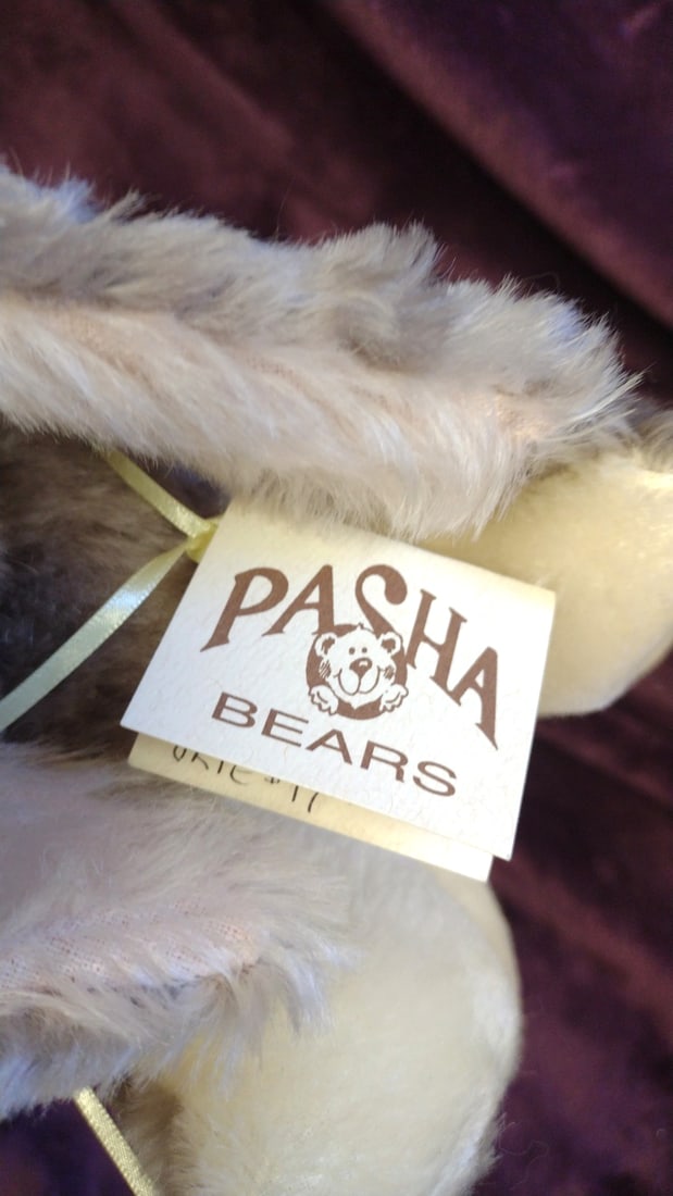 Pasha Bears Eeyore 17 Mohair Donkey Plush Glass Eyes Poly-pellet Filled - 3