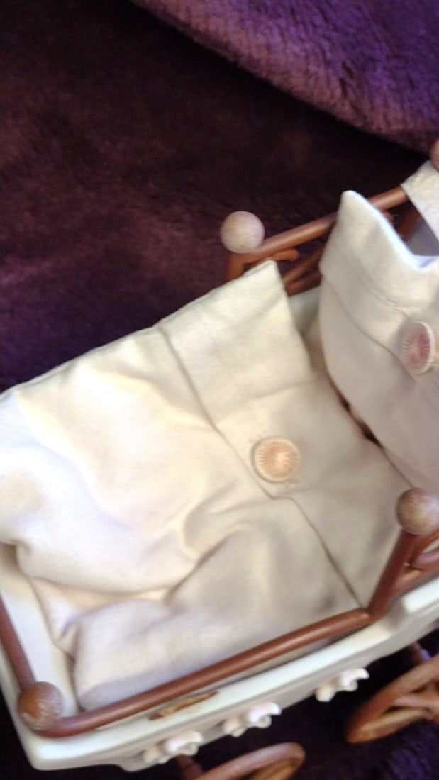 Annette Himstedt Porcelain Baby And Carriage - 4
