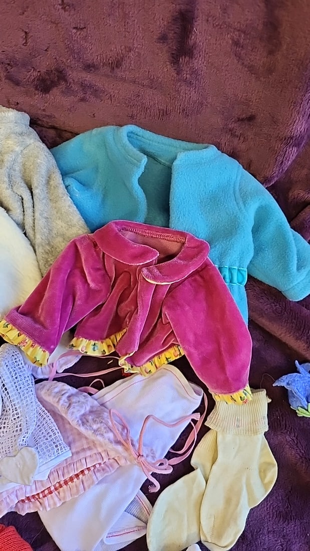 Anette Himstedt Assorted Baby Doll Clothes Accessories Lot Coats, Shoes, Hats, Socks - 6