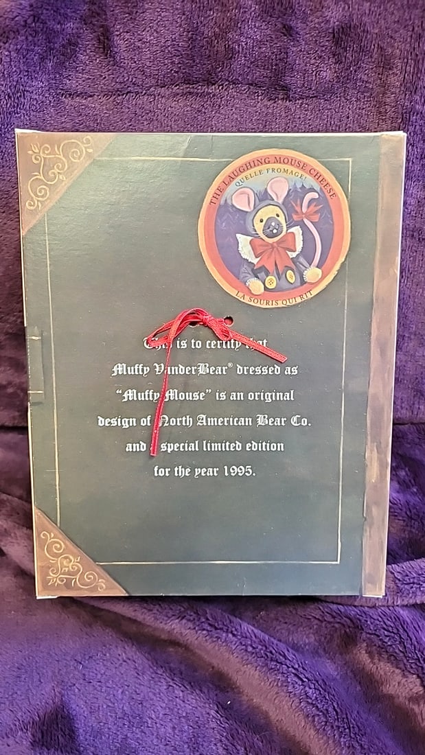 1995 North American Bear Co. Muffy Mouse Vanderbear Twas The Night Bearfore Christmas Plush 1995 - 6