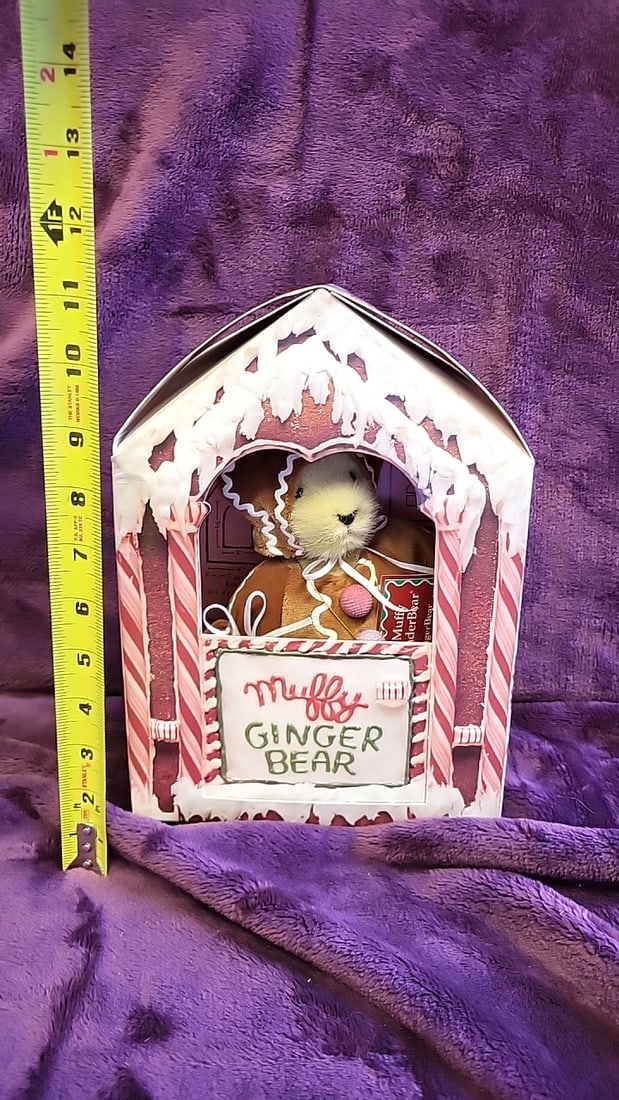 North American Bear Co. Muffy Gingerbear 1992 Limited Edition Muffy Vanderbear Gingerbread House ... - 6