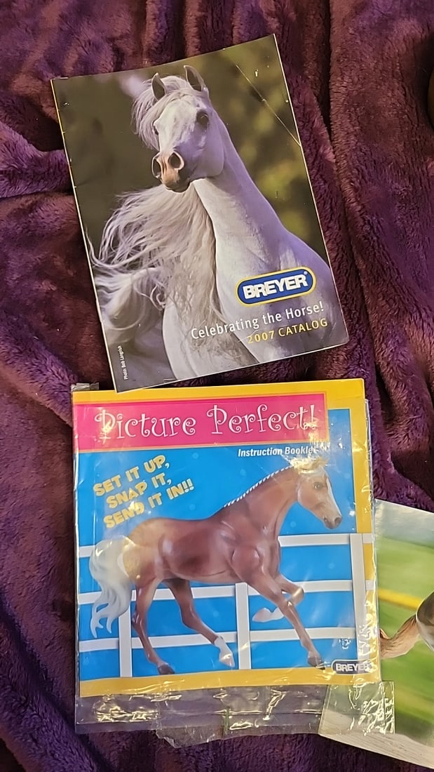 Breyer Model Horse & Donkey Figurine Lot With 2005/2007 Catalogs And Picture Perfect Booklet - 3