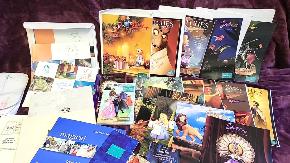Walt Disney Classics Collection Sketches Magazines Greenbook Guides Catalog Lot: 10x10x15 10lb we have gained a lot of experience shipping dolls from our previous auction. We offer in-house shipping. The shipping price shown in the listing is the liveshipping service by