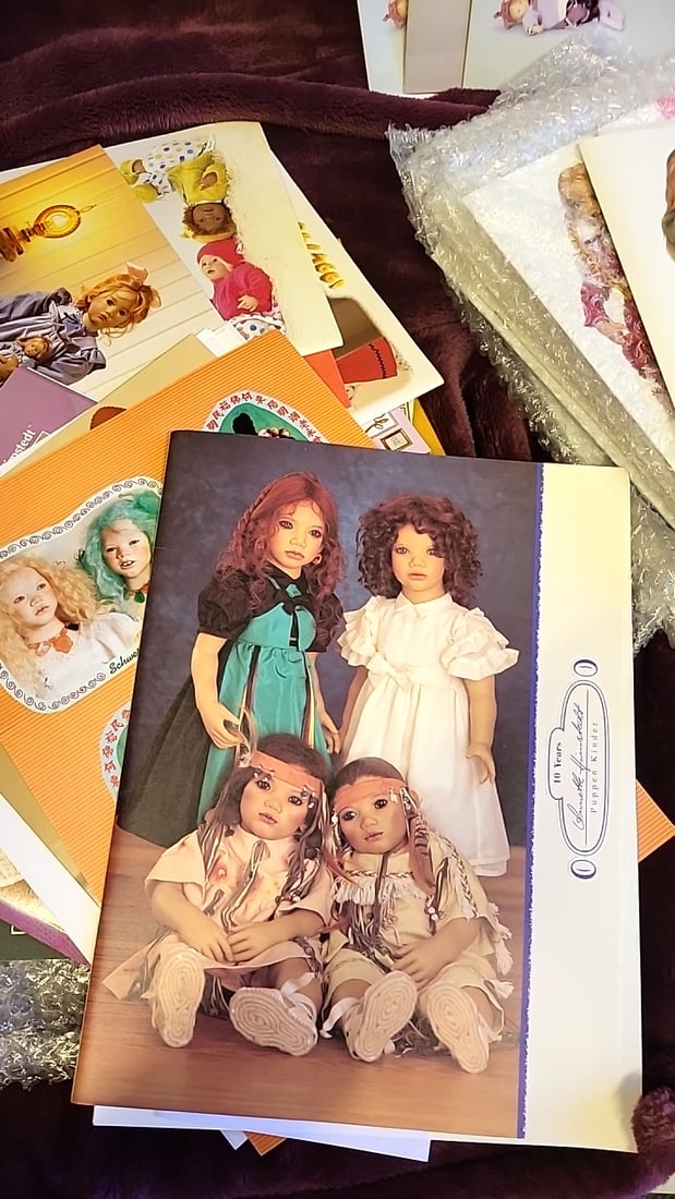 Annette Himstedt Kinder Aus Porzellan Doll Catalogs Portfolio Lot, Riedeler Puppen Brochures - 10