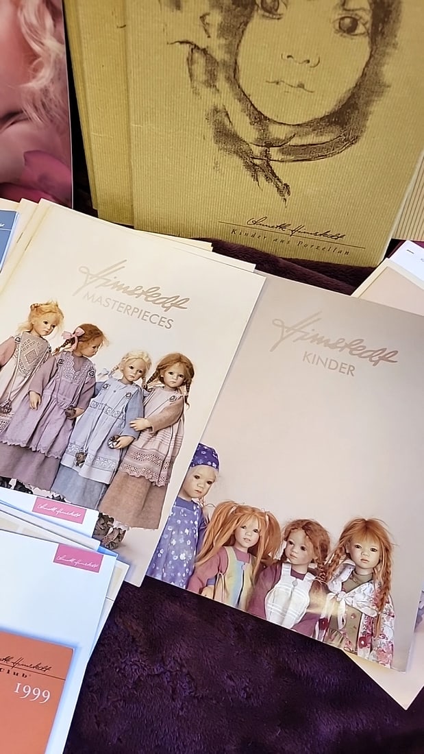 Annette Himstedt Kinder Aus Porzellan Doll Catalogs Portfolio Lot, Riedeler Puppen Brochures - 3