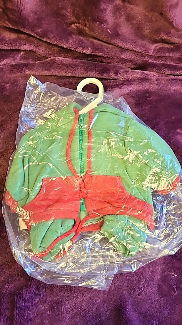 Lot Of 4 Annette Himstedt Doll Clothing Sets With Hangers Red Raincoat Polka Dot Outfit Green Hoo... - 2
