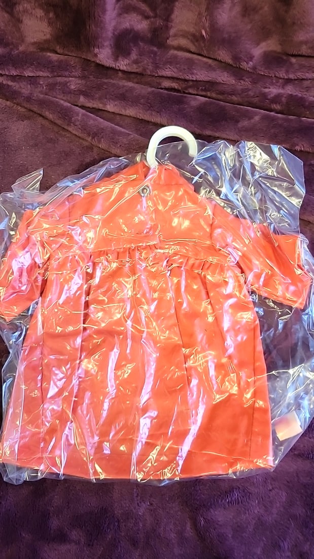 Annette Himstedt Doll Clothing Lot Mint Green Ribbon Dress Leggings Orange Outfit - 3