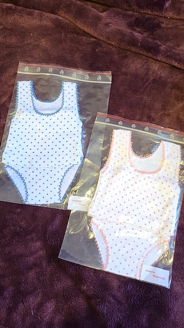 Annette Himstedt Doll Clothing Lot Dresses Shoes Socks Undergarments - 6