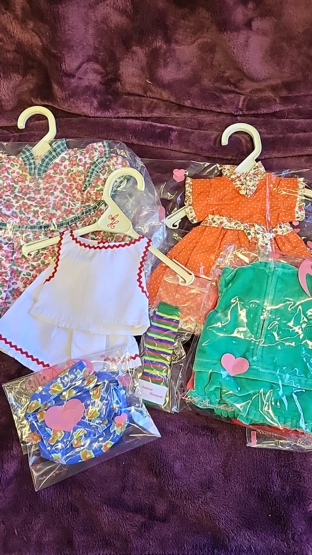 Annette Himstedt Doll Clothes Lot Floral Dress White Shorts Set Orange Dress Socks: 12x12x2 3lb we have gained a lot of experience shipping dolls from our previous auction. We offer in-house shipping. The shipping price shown in the listing is the liveshipping service by