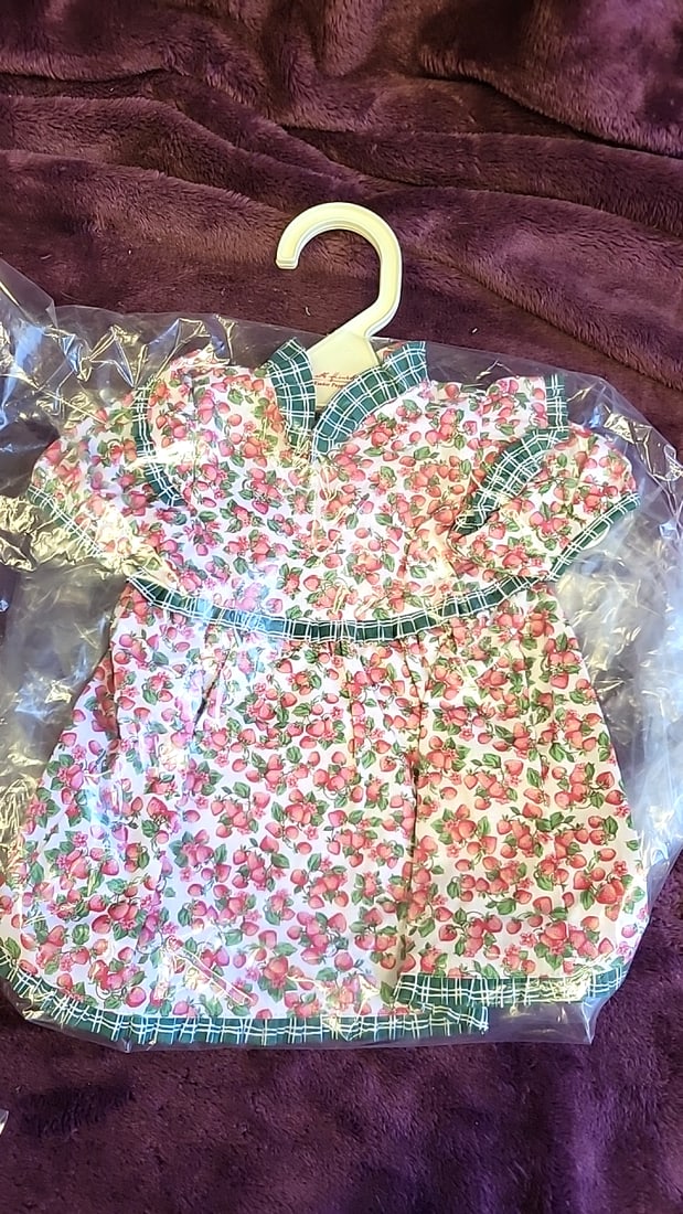 Annette Himstedt Doll Clothes Lot Floral Dress White Shorts Set Orange Dress Socks - 5