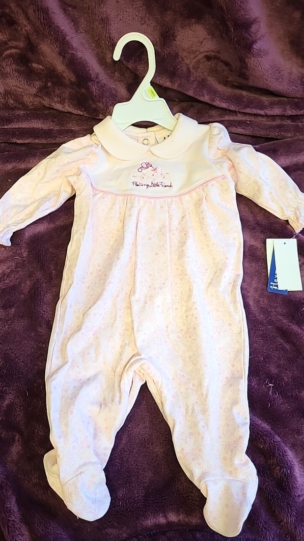 Baby Girls Clothing Lot Bonnie Baby Holly Baby Dresses Romper Goldbug Rattle Socks - 6