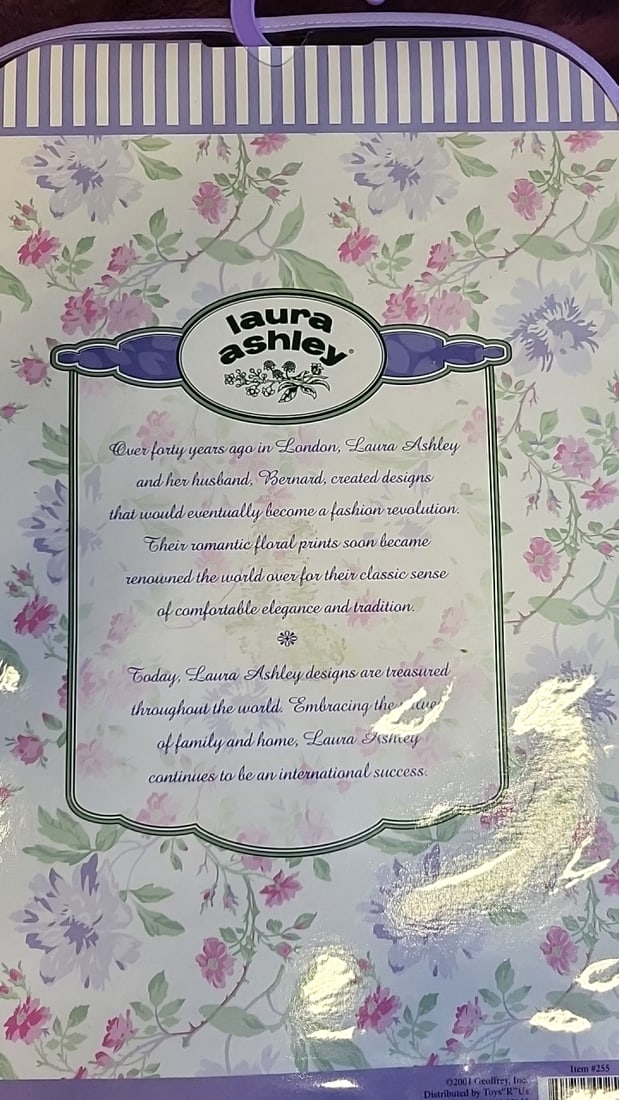 Laura Ashley Fashions For 18" Dolls Clothing Outfit Sets Lot Of 3 Pink Floral & Knit - 9