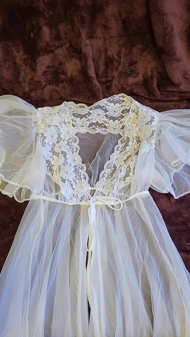 Victorian Style Costume Lot Black Moire Puff Sleeve Peplum Top, Fredericks Of Hollywood White Lac... - 6