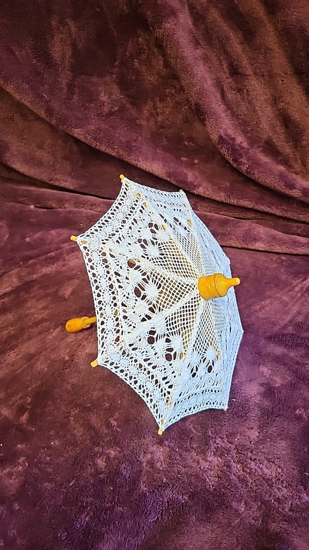 Miniature Decorative Parasol Umbrella And Shoe Lot - 10
