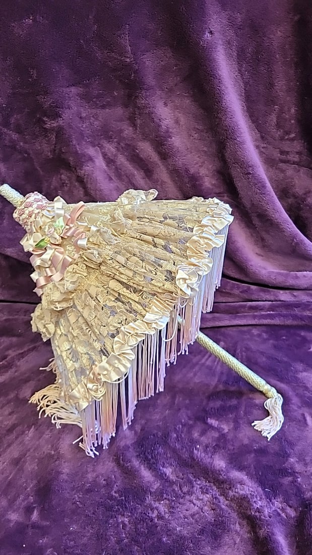 Miniature Decorative Parasol Umbrella And Shoe Lot - 5
