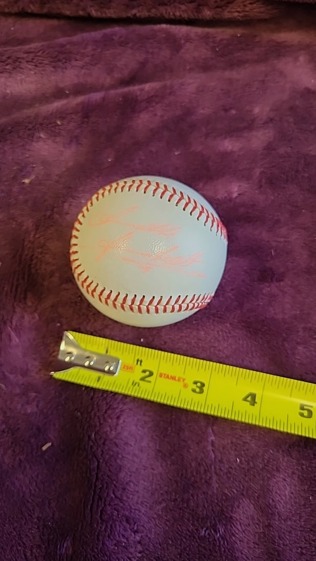 Annette Himstedt Signed White Baseball With Red Stitching, Approx. 3 In Diameter - 2