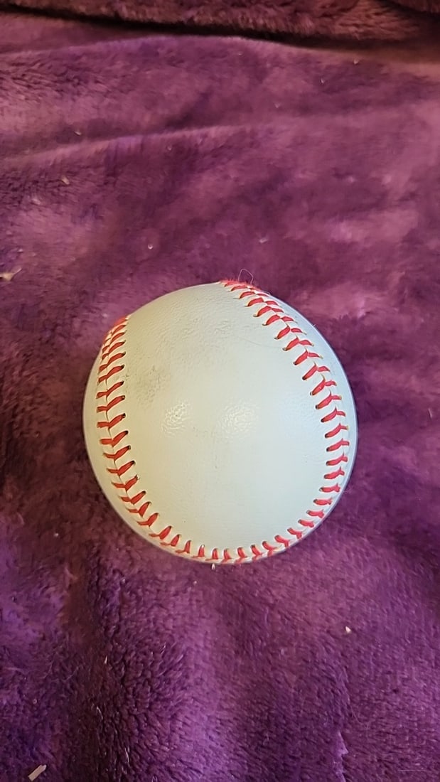Annette Himstedt Signed White Baseball With Red Stitching, Approx. 3 In Diameter - 3