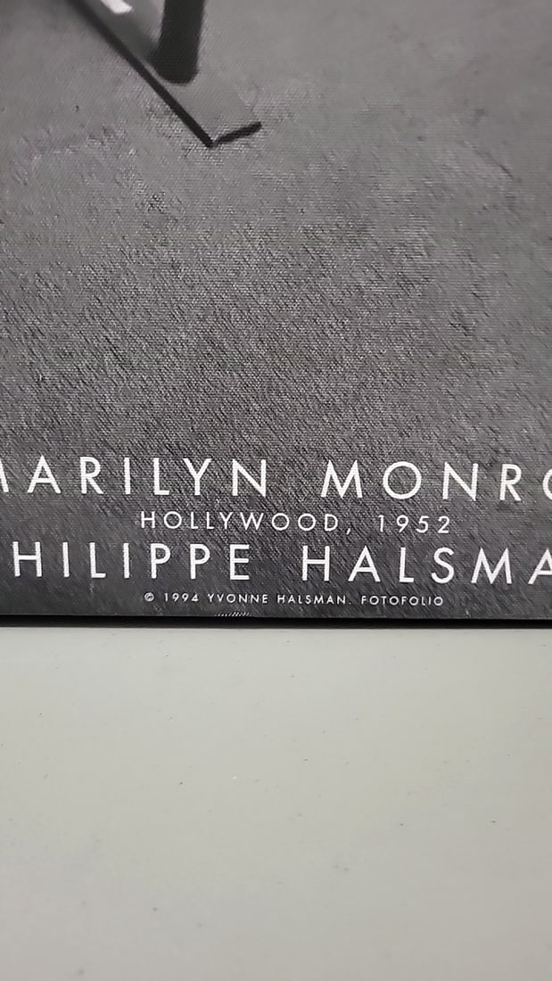 Philippe Halsman Marilyn Monroe Hollywood 1952 Black White Print 0n Canvas - 3