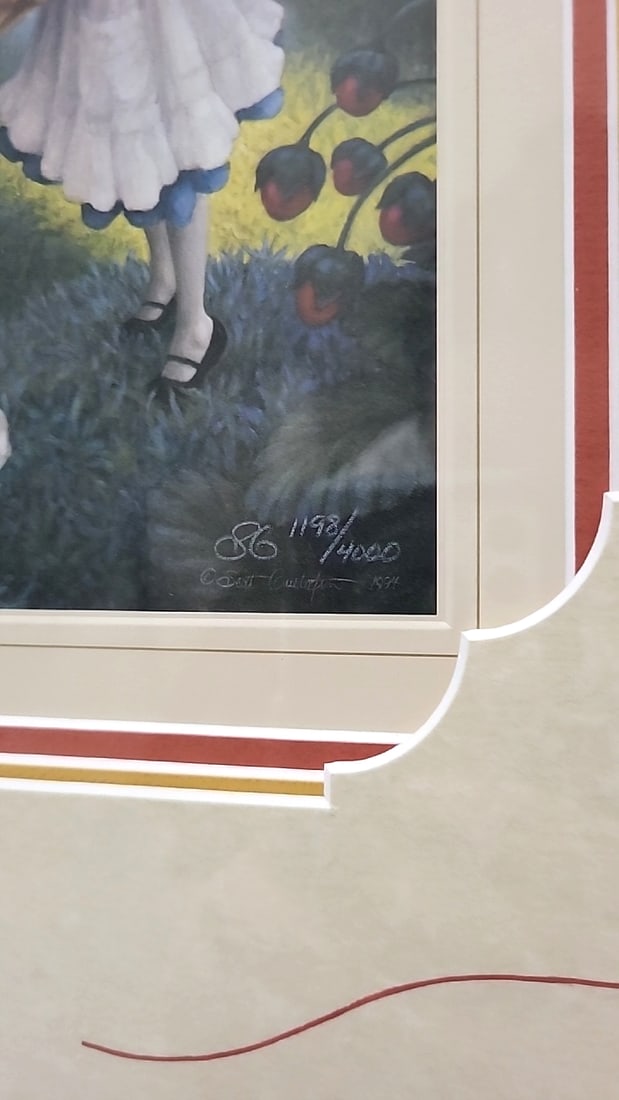 Scott Gustafson Advice From A Caterpillar Alice In Wonderland Signed Numbered Framed Print - 2