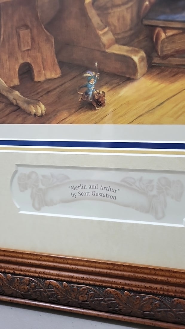 The Greenwich Workshop Scott Gustafson Merlin And Arthur Framed Limited Edition Print - 3