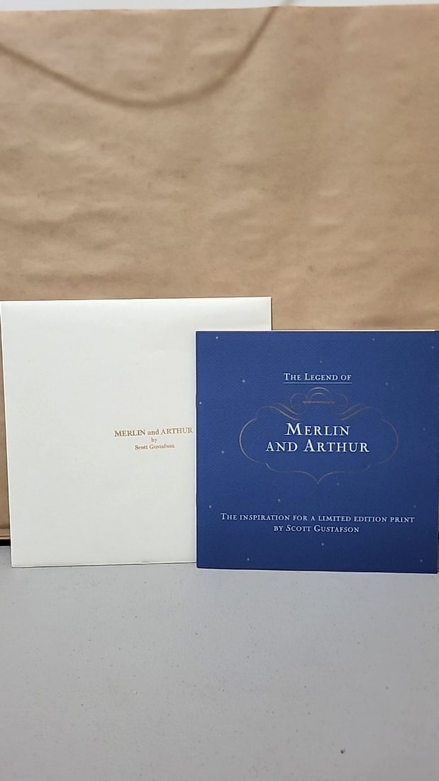 The Greenwich Workshop Scott Gustafson Merlin And Arthur Framed Limited Edition Print - 5