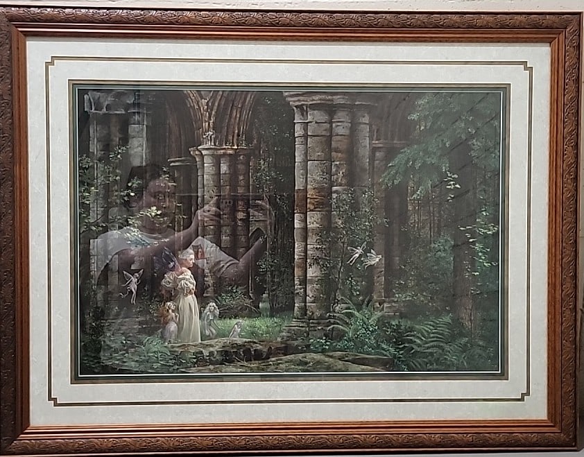 James C. Christensen Framed Fantasy Fairy Queen Mab In The Ruins Art Print: 39x30x1 10lb attention – shipping artwork is very expensive. The shipping price shown in the listing is the liveshipping service by liveauctioneers. We offer our own in-house shipping as well