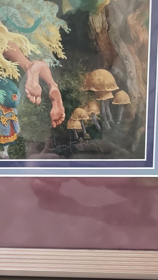 James C. Christensen Court Of The Faeries Framed Fantasy Fairy Woodland Ruins Art Print With Burg... - 4