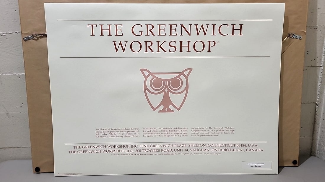 The Greenwich Workshop The Maiden And The Unicorn Scott Gustafson Framed Art Print 2000 - 4