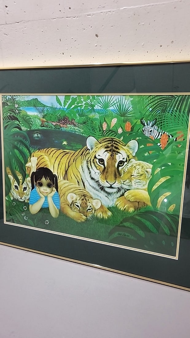 Signed Margaret Keane Paradise Found Limited Edition Lithograph Framed With Coa - 3