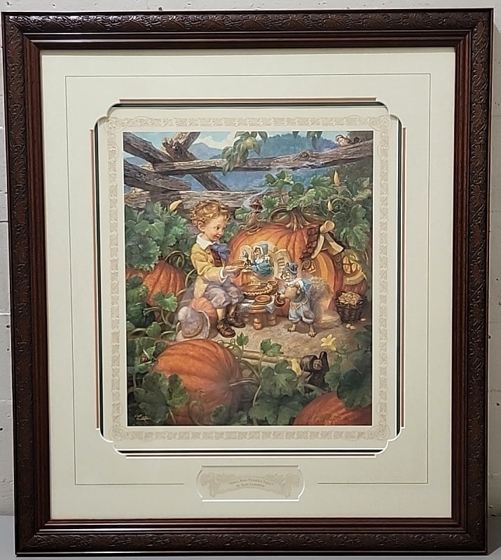 Scott Gustafson Peter, Peter Pumpkin Eater Greenwich Workshop Signed Numbered Framed Print: 27x31x1 5lb attention – shipping artwork is very expensive. The shipping price shown in the listing is the liveshipping service by liveauctioneers. We offer our own in-house shipping as well whi