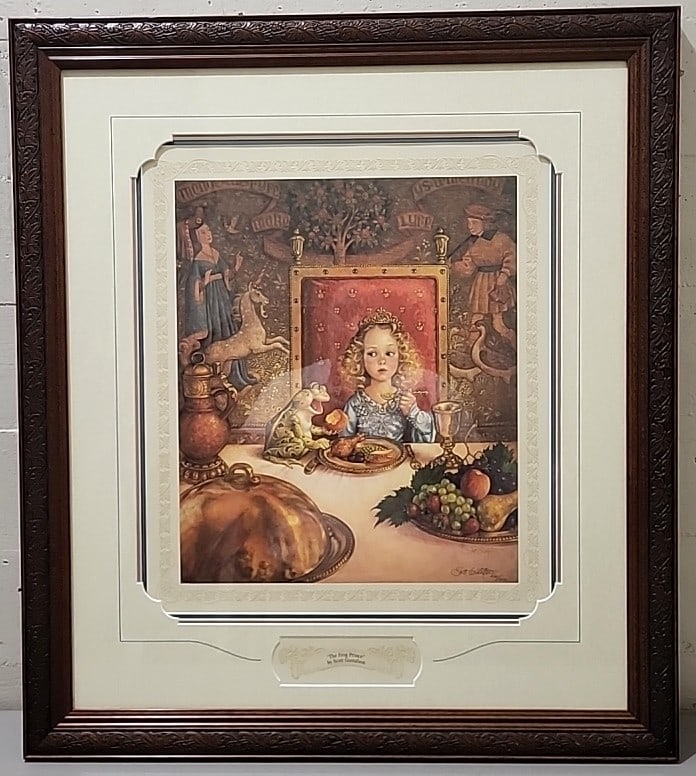 Greenwich Workshop Classics Scott Gustafson The Frog Prince Signed Framed Print: 27. 5x31x1 5lb attention – shipping artwork is very expensive. The shipping price shown in the listing is the liveshipping service by liveauctioneers. We offer our own in-house shipping as well